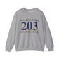 Wallingford 203 Connecticut Unisex Heavy Blend™ Crewneck Sweatshirt