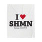 I Heart SHMN Velveteen Plush Blanket