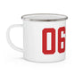 06606 Bridgeport Connecticut Zip Code Enamel Camping Mug