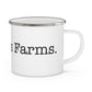 I Heart Greens Farms. Enamel Camping Mug