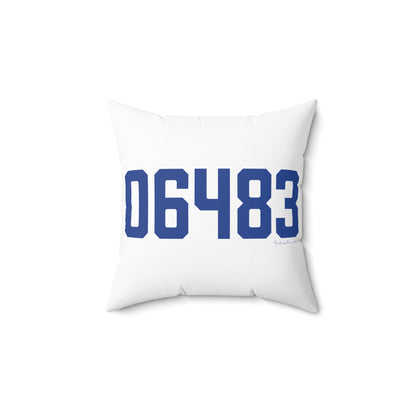 06483 Seymour Connecticut Zip Code Polyester Square Pillow