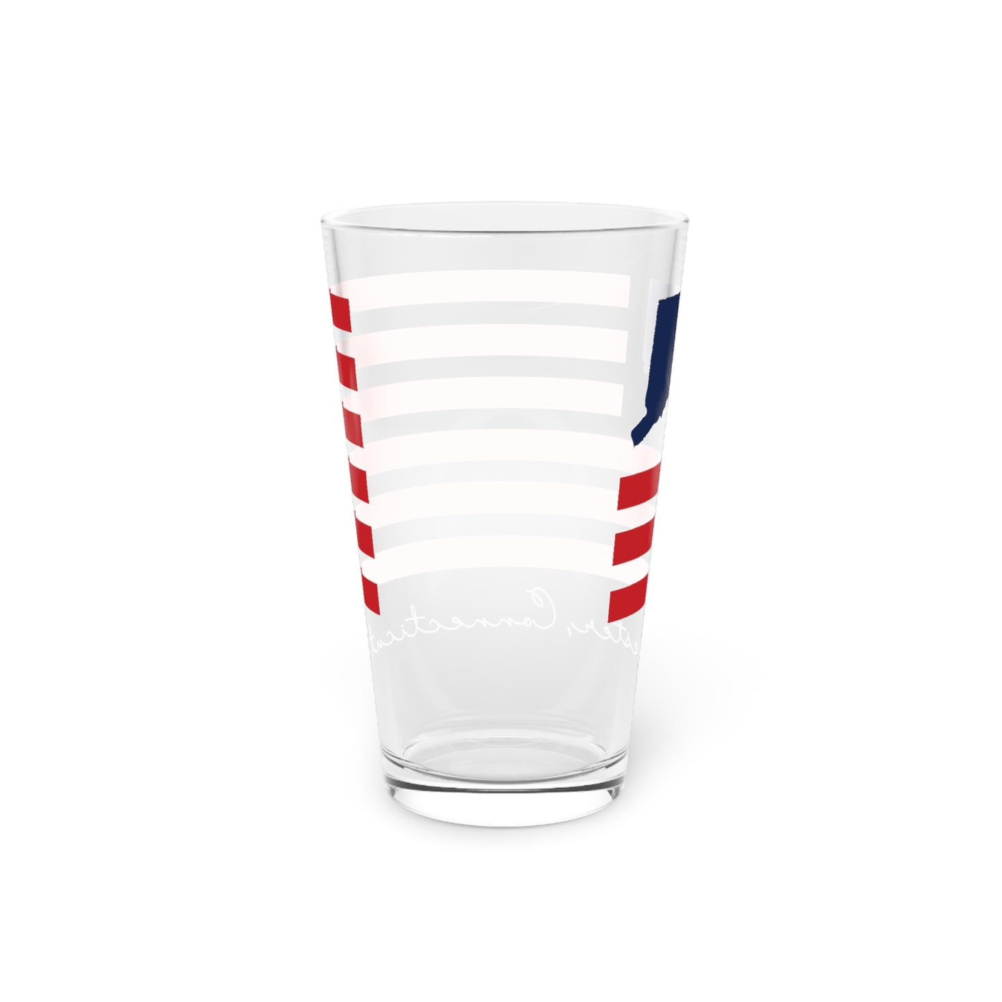 Chester Connecticut Flag Pint Glass, 16oz