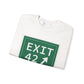 Vintage Exit 42 Merritt Parkway Sign Unisex Heavy Blend™ Crewneck Sweatshirt