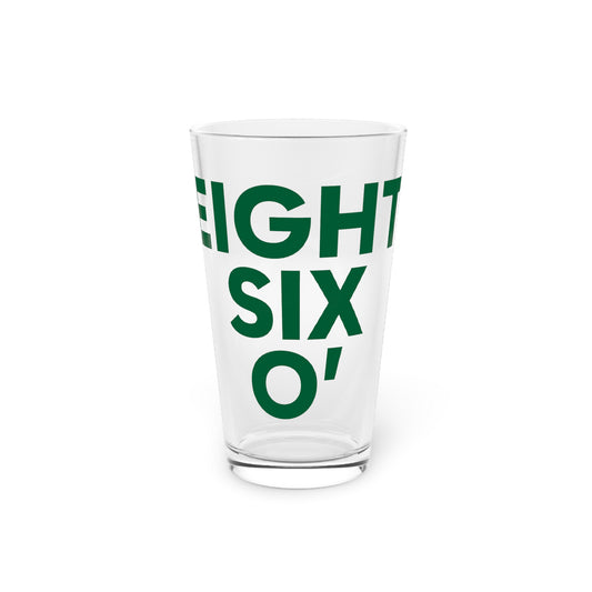 Eight Six O’ Pint Glass, 16oz  Lucky Green – St. Patrick’s Day