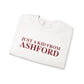 Just a kid from Ashford Unisex Heavy Blend™ Crewneck Sweatshirt