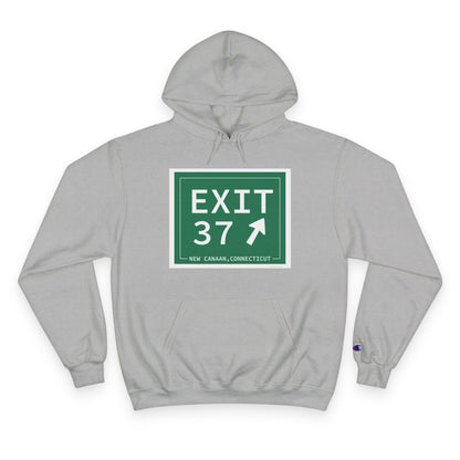 Vintage Exit 37 Merritt Parkway Sign Champion Hoodie