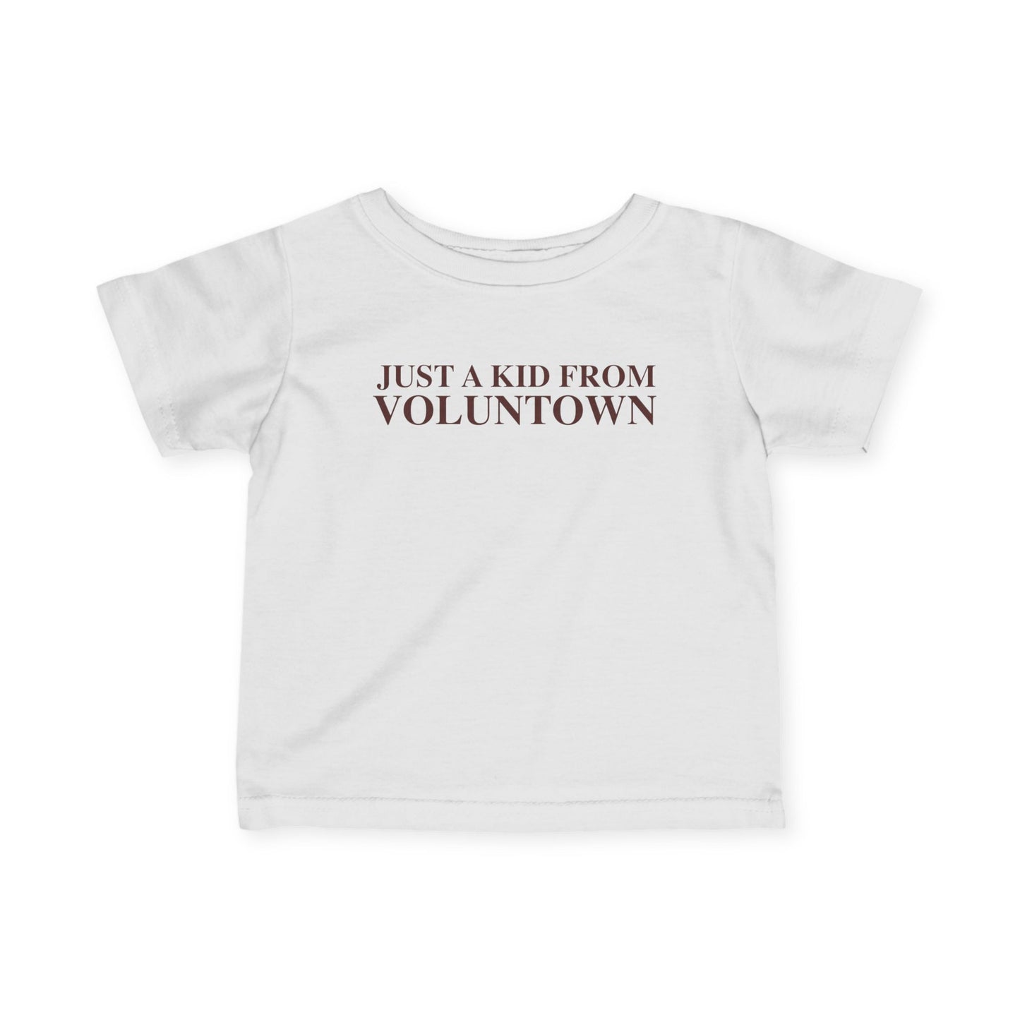 Just a kid from Voluntown Infant Fine Jersey T-Shirt