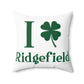 I Clover Ridgefield  Spun Polyester Square Pillow
