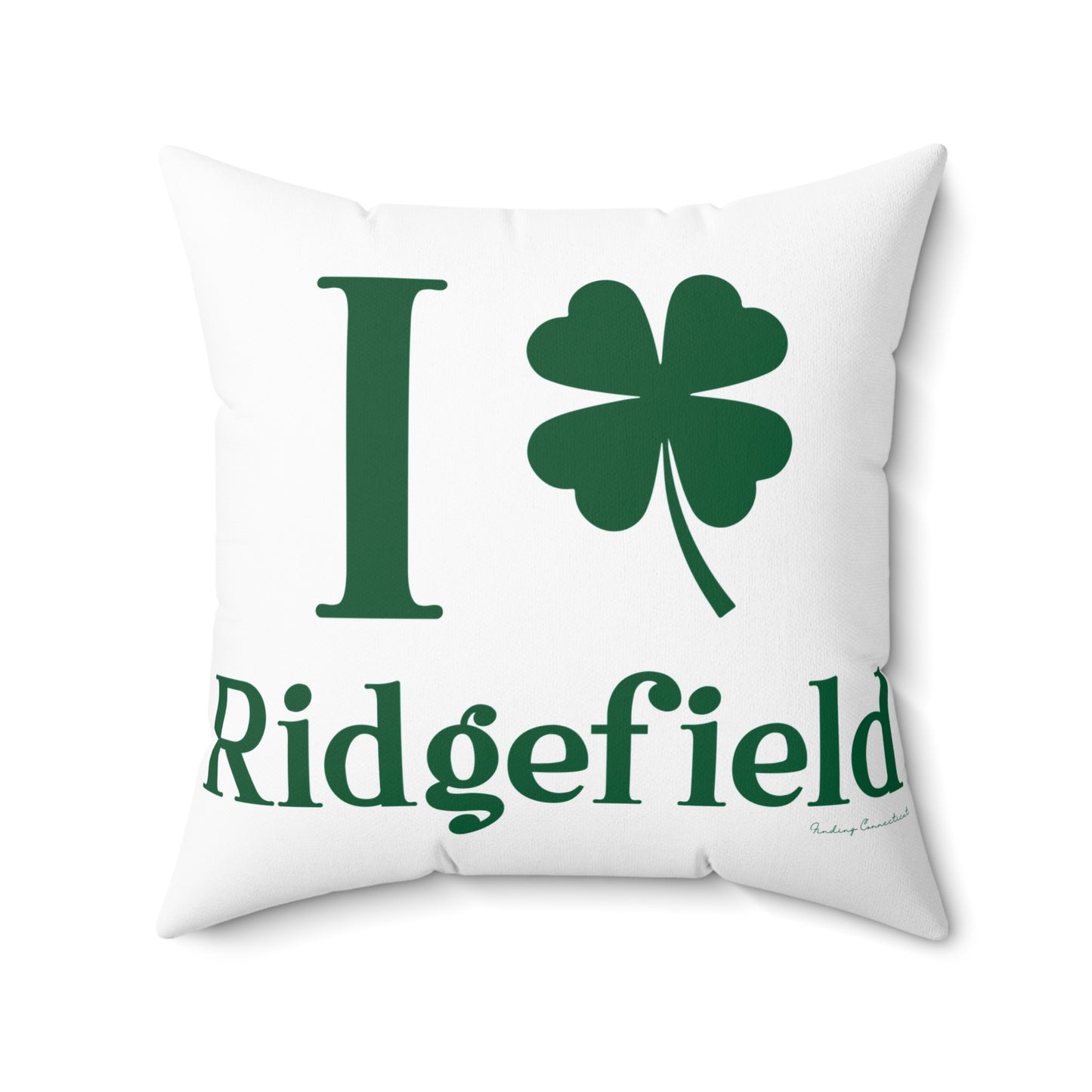 I Clover Ridgefield  Spun Polyester Square Pillow