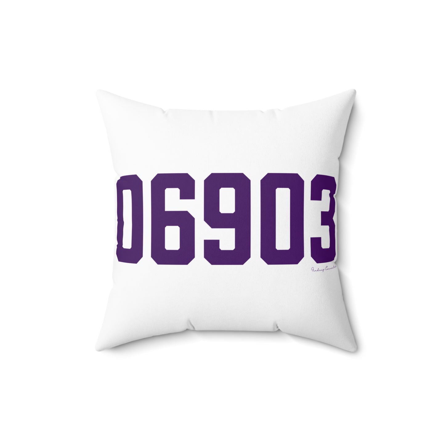 06903 Stamford Connecticut Zip Code Spun Polyester Square Pillow