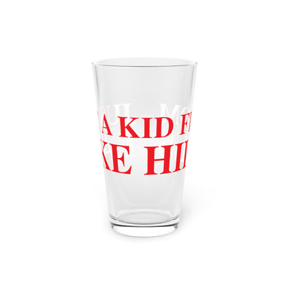 Just a kid from Lake Hills Pint Glass, 16oz