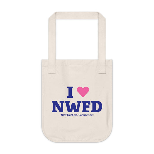 I Heart NWFD Organic Canvas Tote Bag