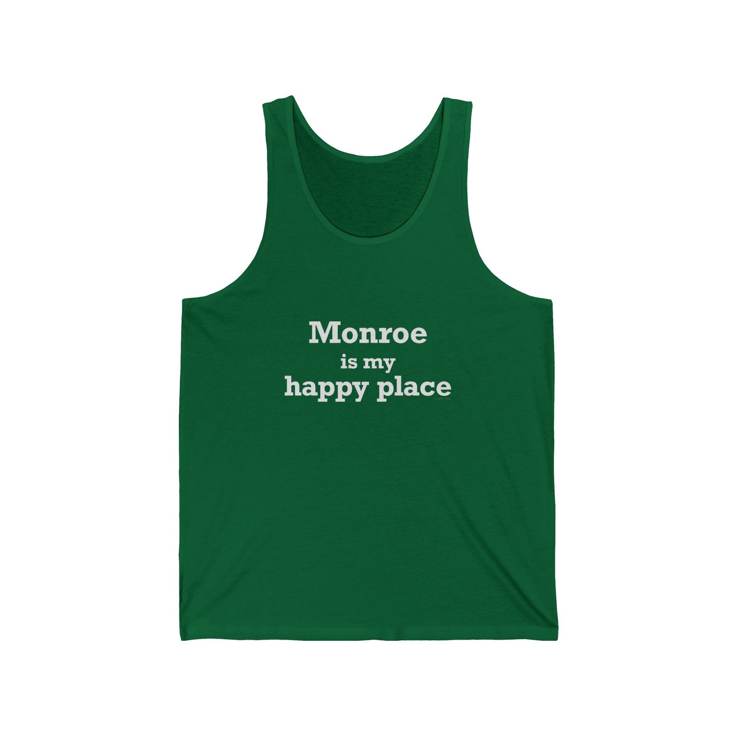 Monroe Is My Happy Place Unisex Jersey Tank Top