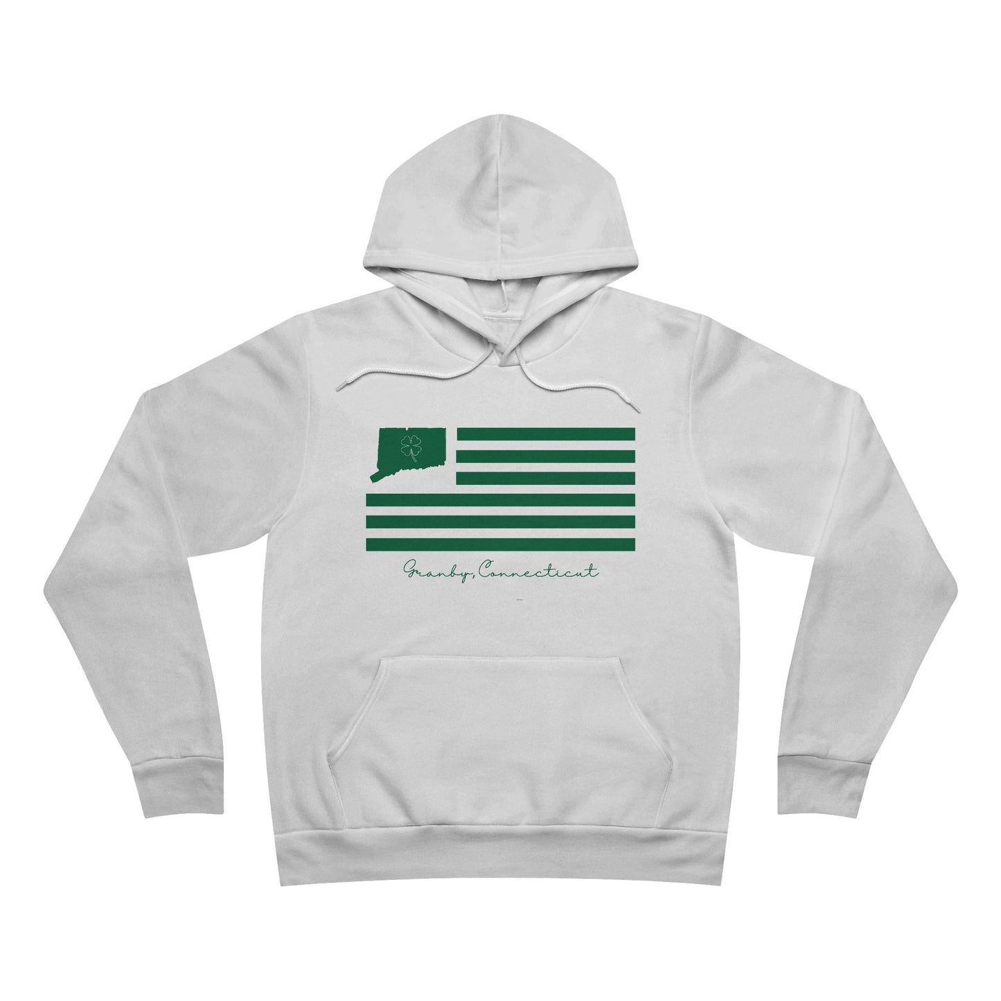 Granby Connecticut St. Patrick’s Day Flag Unisex Sponge Fleece Pullover Hoodie