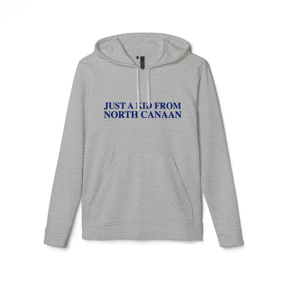 Just a kid from North Canaan adidas Unisex Fleece Hoodie