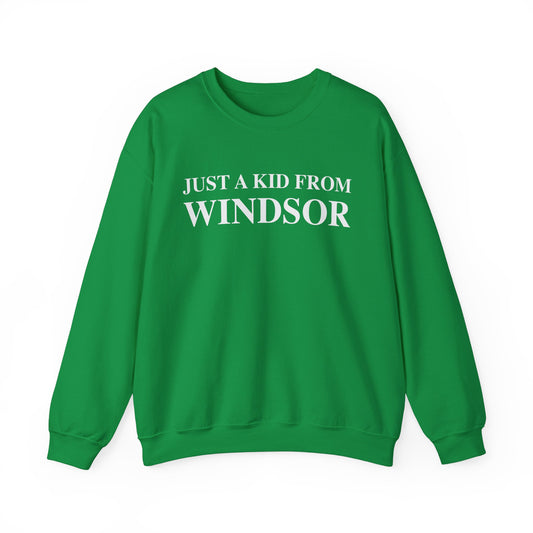 Just a kid from Windsor Unisex Heavy Blend™ Crewneck Sweatshirt