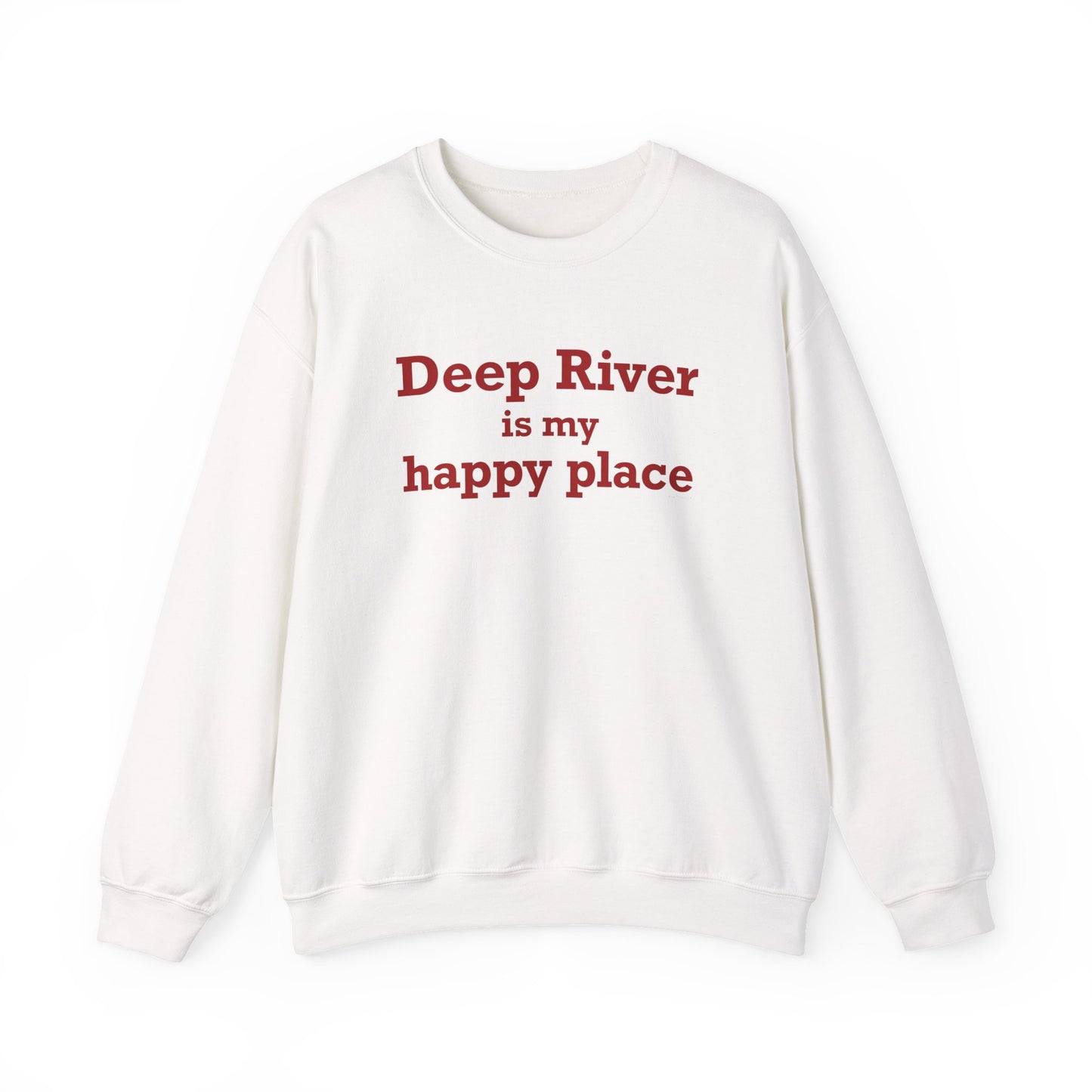 Deep River is My Happy Place Unisex Heavy Blend™ Crewneck Sweatshirt