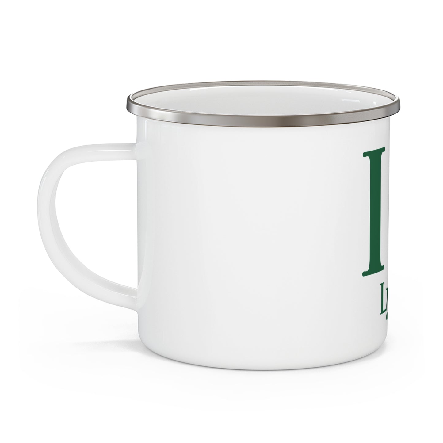 I Clover Lyme Enamel Camping Mug