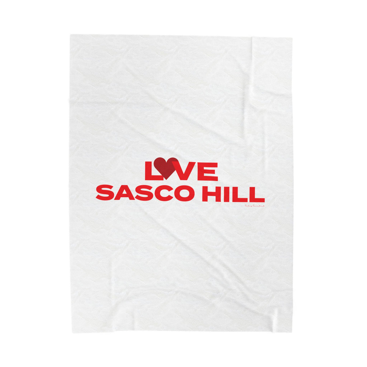 Love Sasco Hill Velveteen Plush Blanket