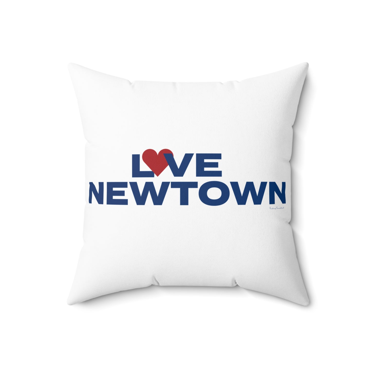 Love Newtown Spun Polyester Square Pillow