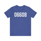 06608 Bridgeport CT Zip Code Unisex Jersey Short Sleeve T-Shirt