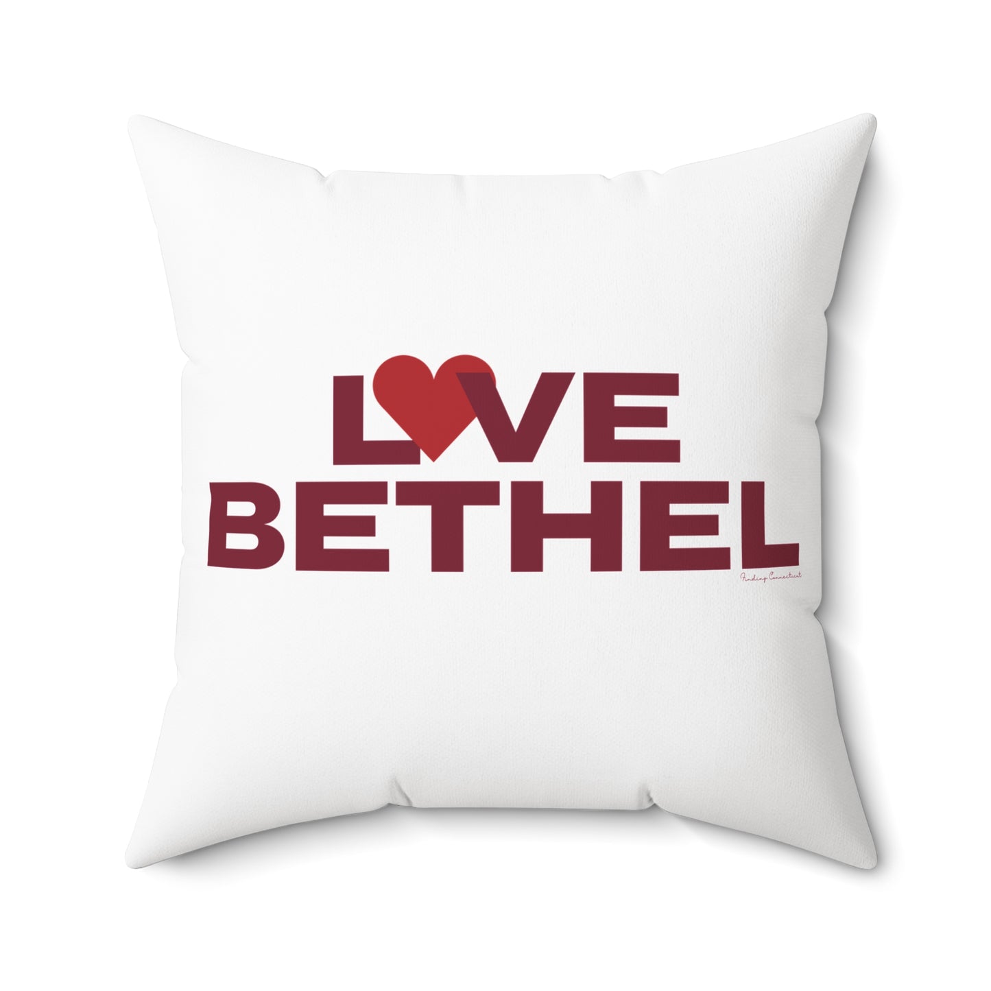 Love Bethel Spun Polyester Square Pillow