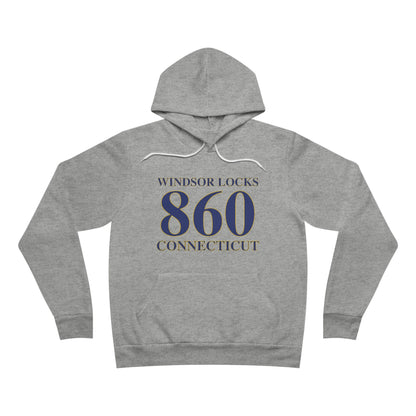 Windsor Locks 860 Connecticut Unisex Sponge Fleece Pullover Hoodie