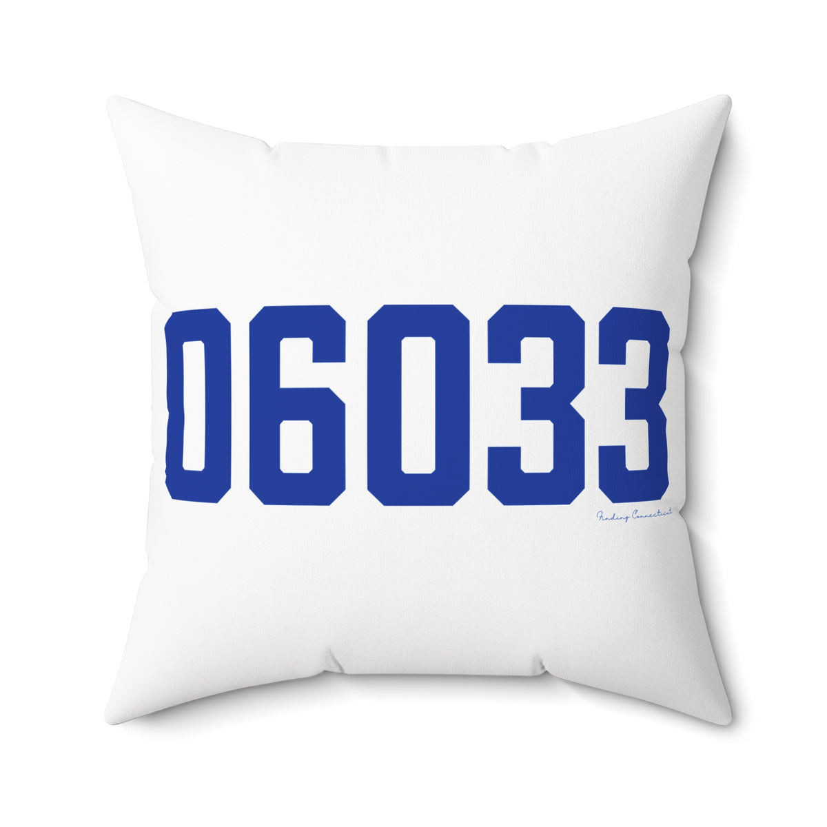 06033 Glastonbury Connecticut Zip Code Polyester Square Pillow