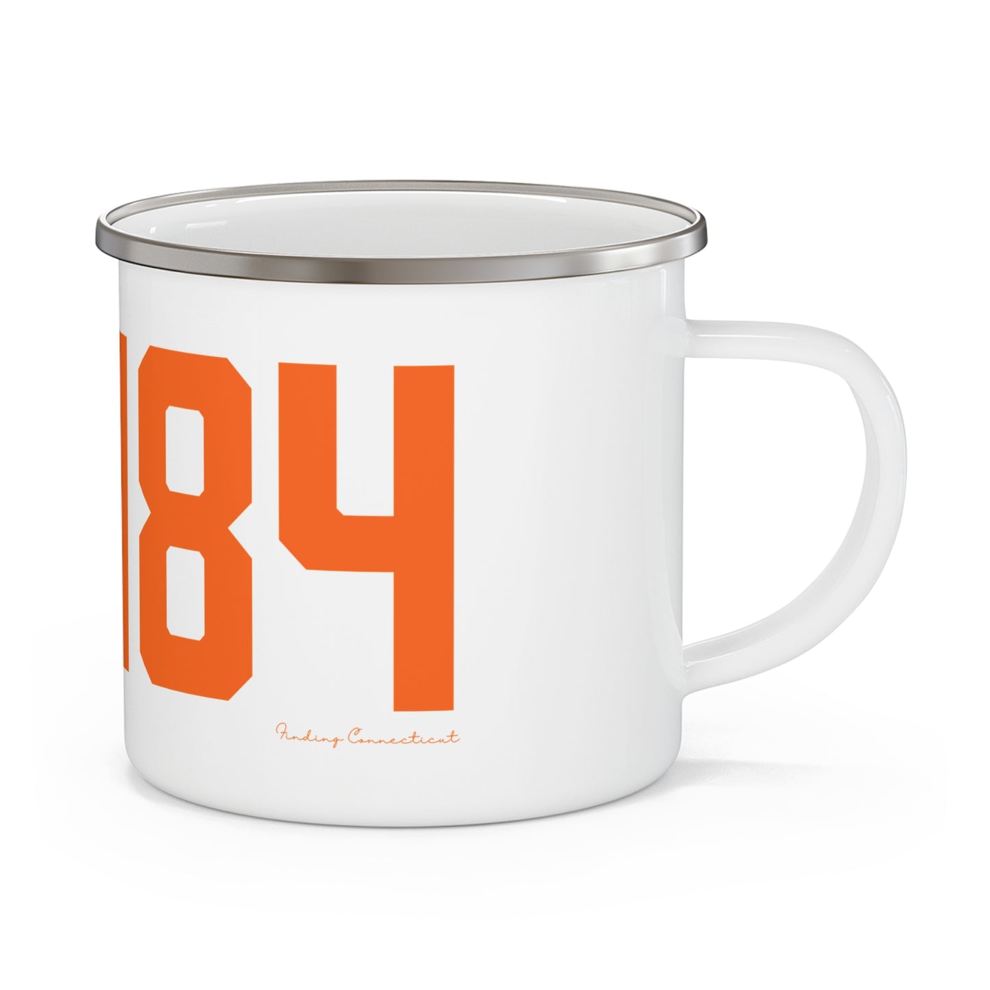 06484 Shelton Connecticut Zip Code Enamel Camping Mug
