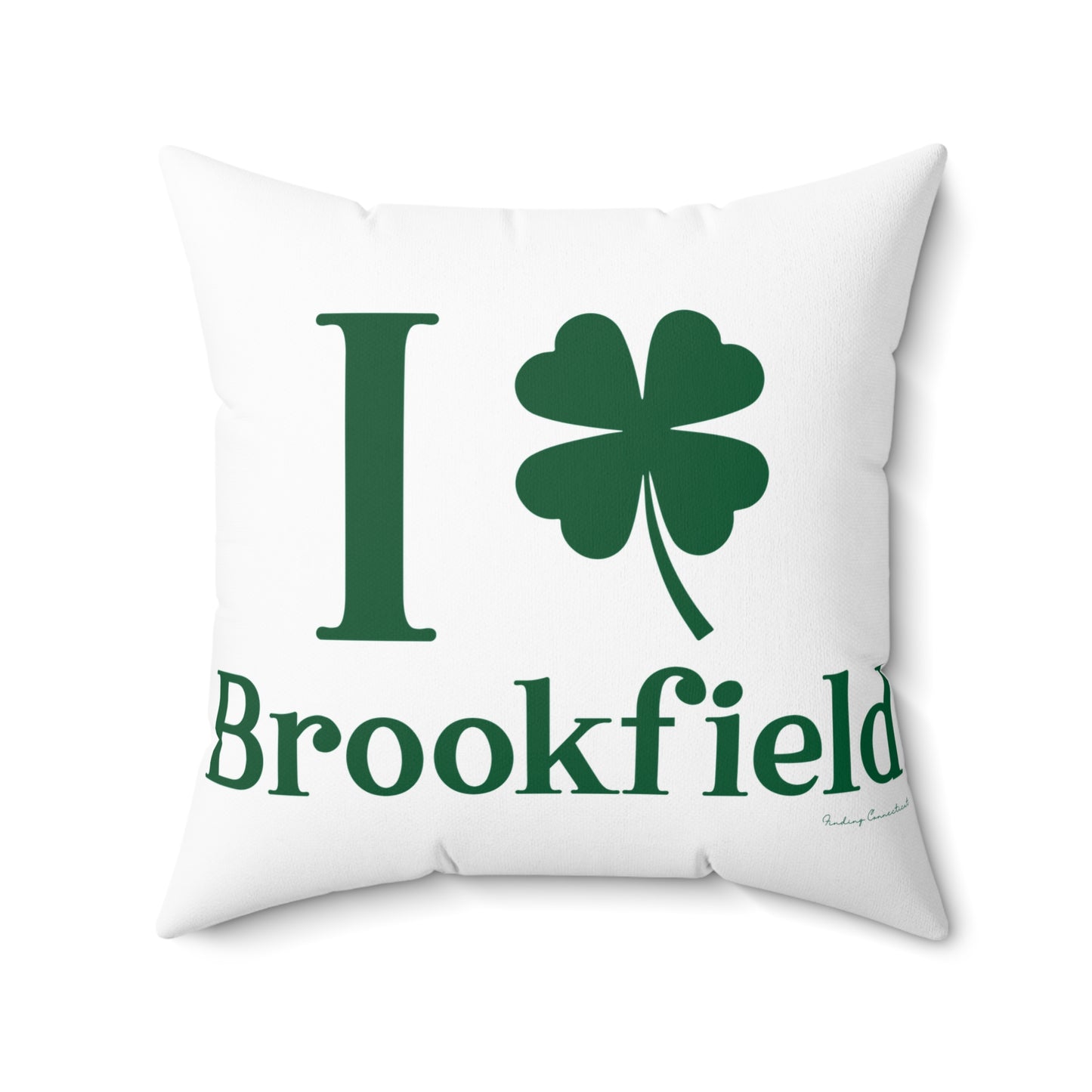 I Clover Brookfield Spun Polyester Square Pillow