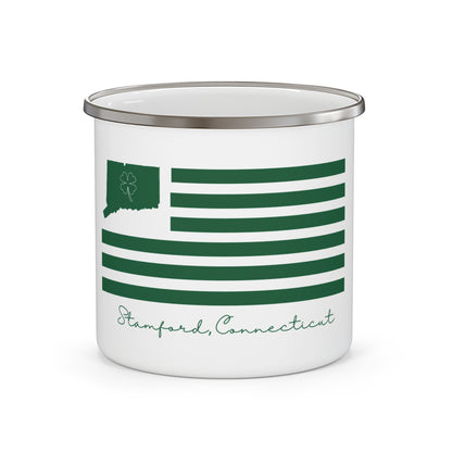 Stamford Connecticut St Patrick’s Day Flag Enamel Camping Mug