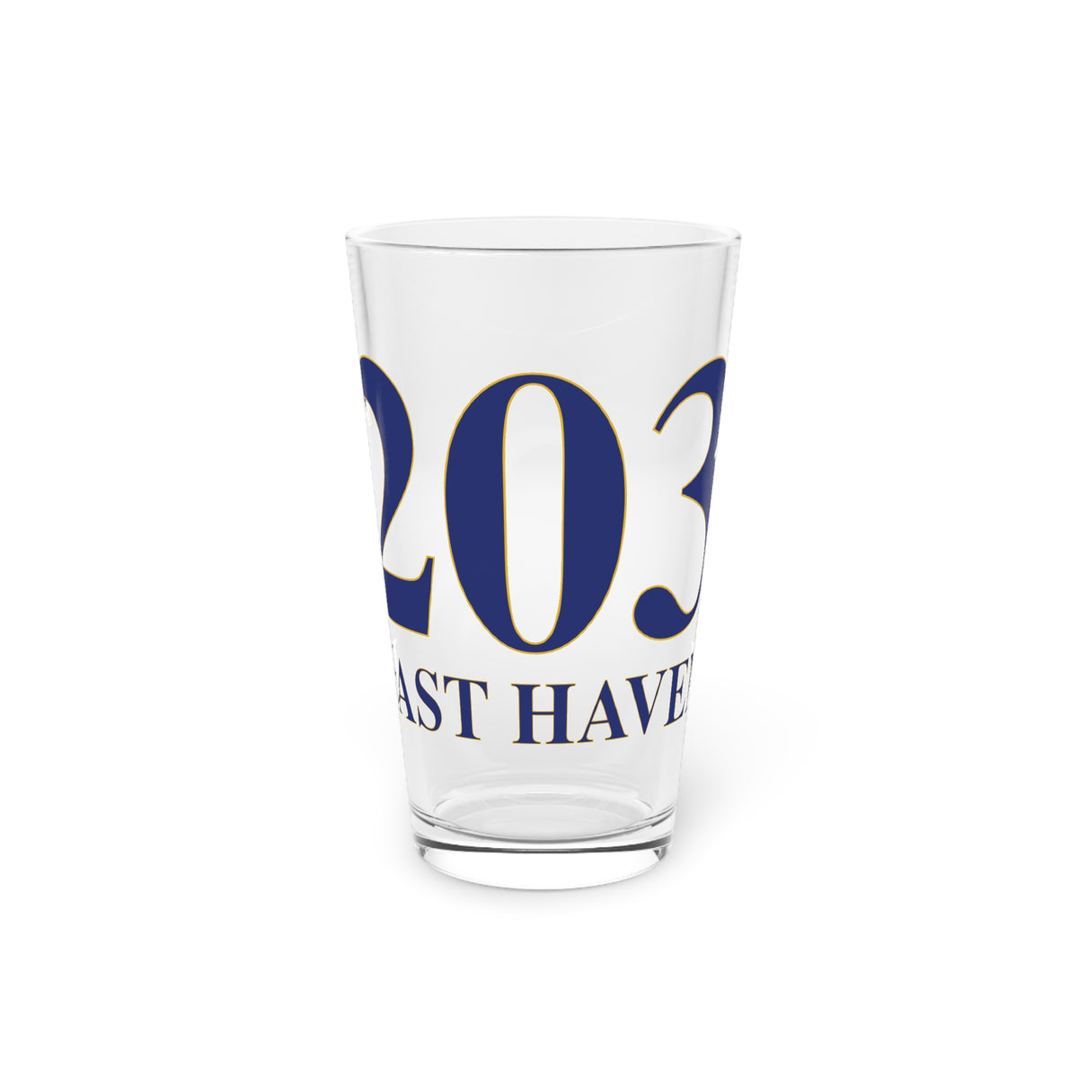 203 East Haven Pint Glass, 16oz