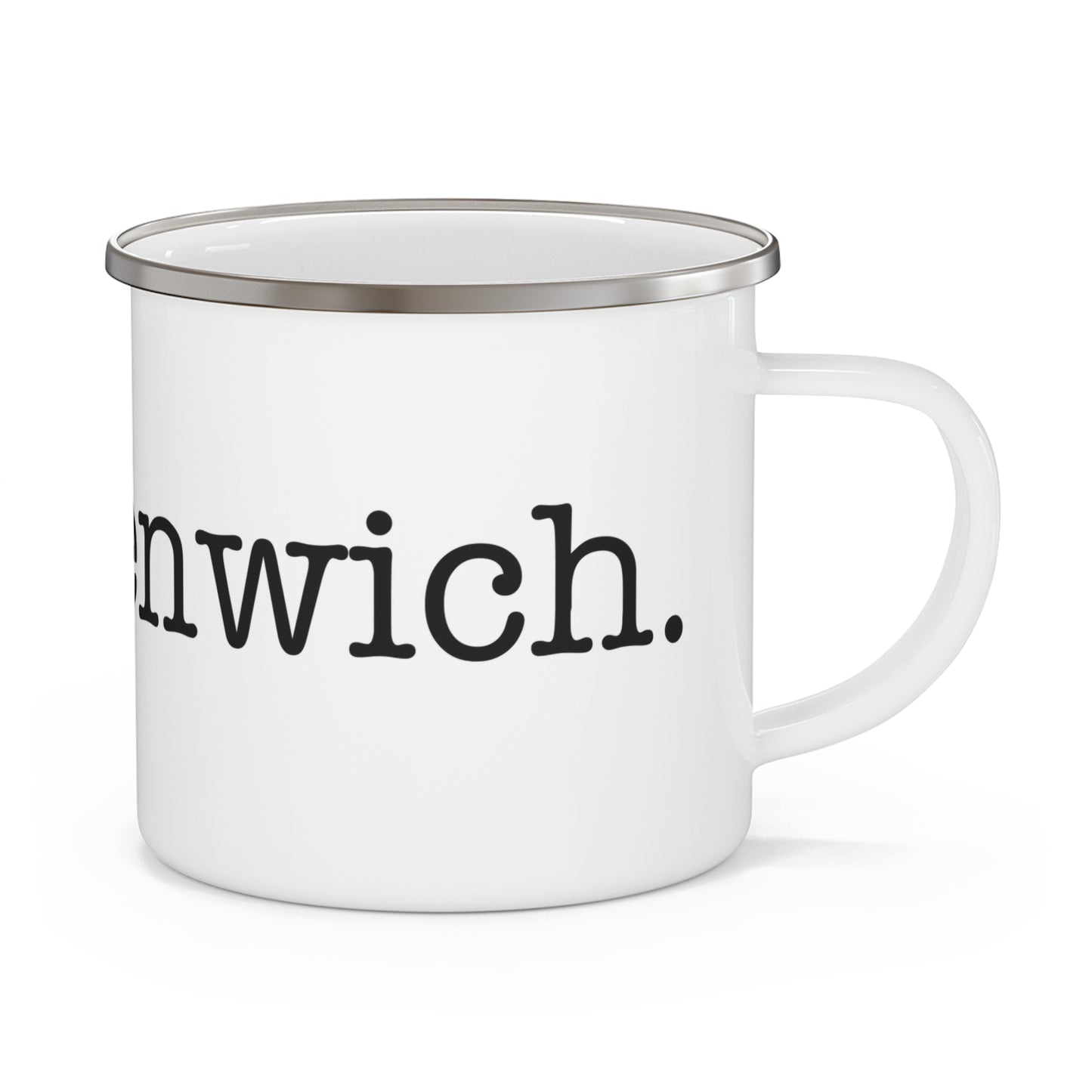 I Heart Greenwich. Enamel Camping Mug