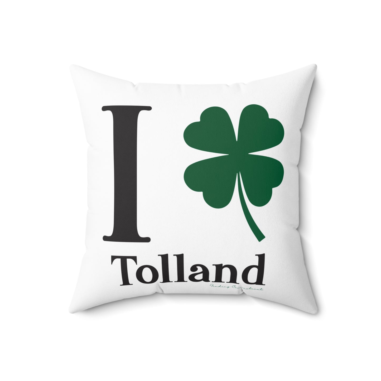I Clover Tolland Spun Polyester Square Pillow