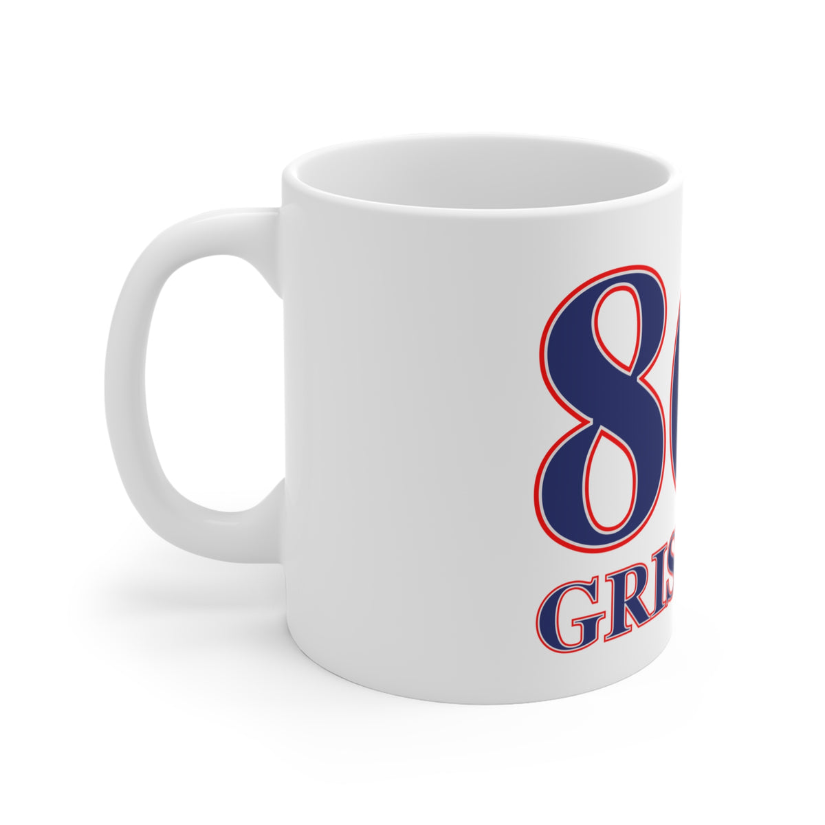 860 Griswold Red, White & Blue Mug 11oz