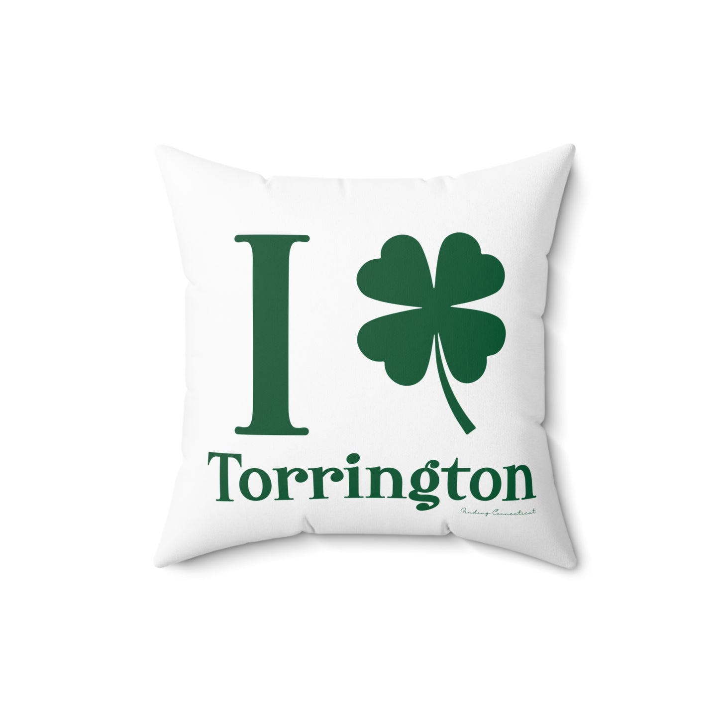 I Clover Torrington Spun Polyester Square Pillow