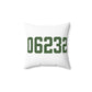 06232 Andover Connecticut Zip Code Spun Polyester Square Pillow