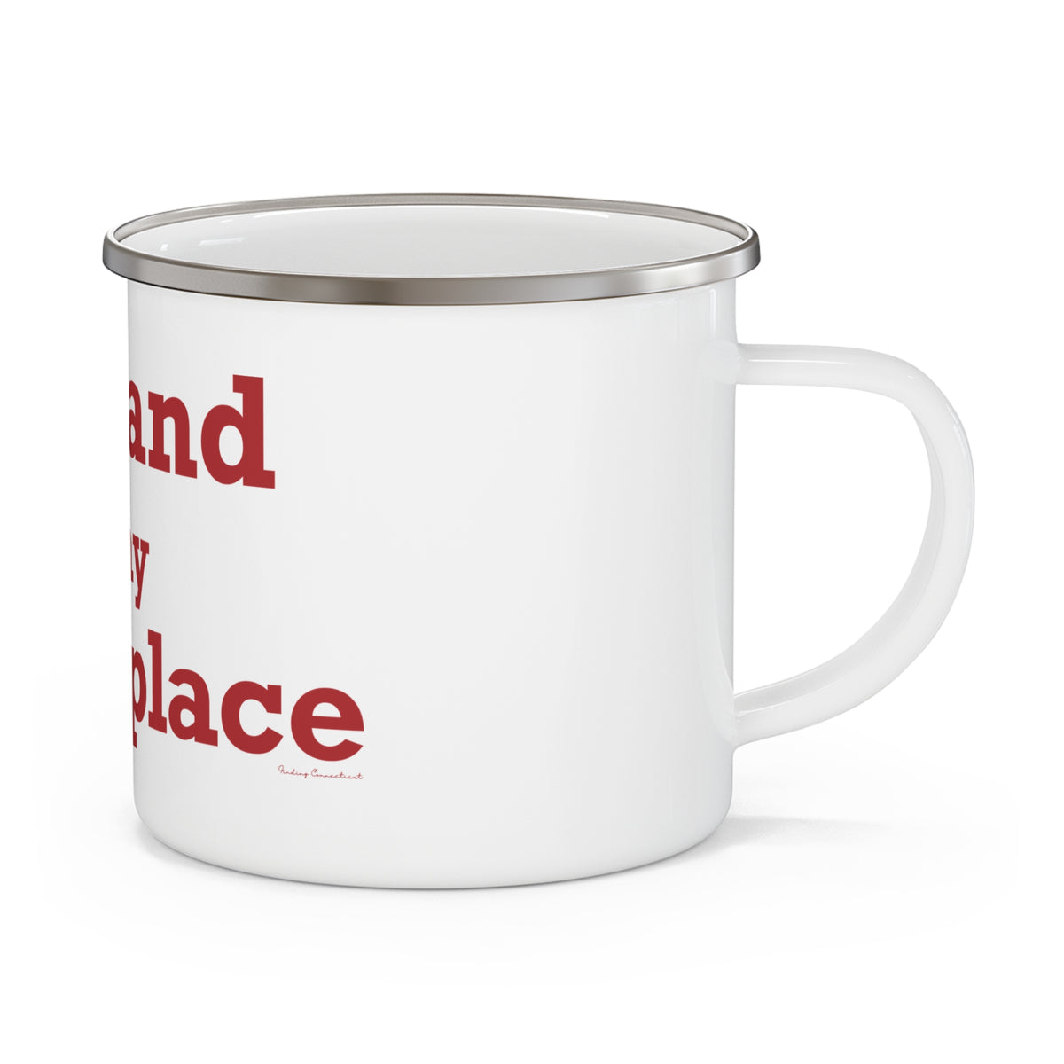 Portland is My Happy Place Enamel Camping Mug