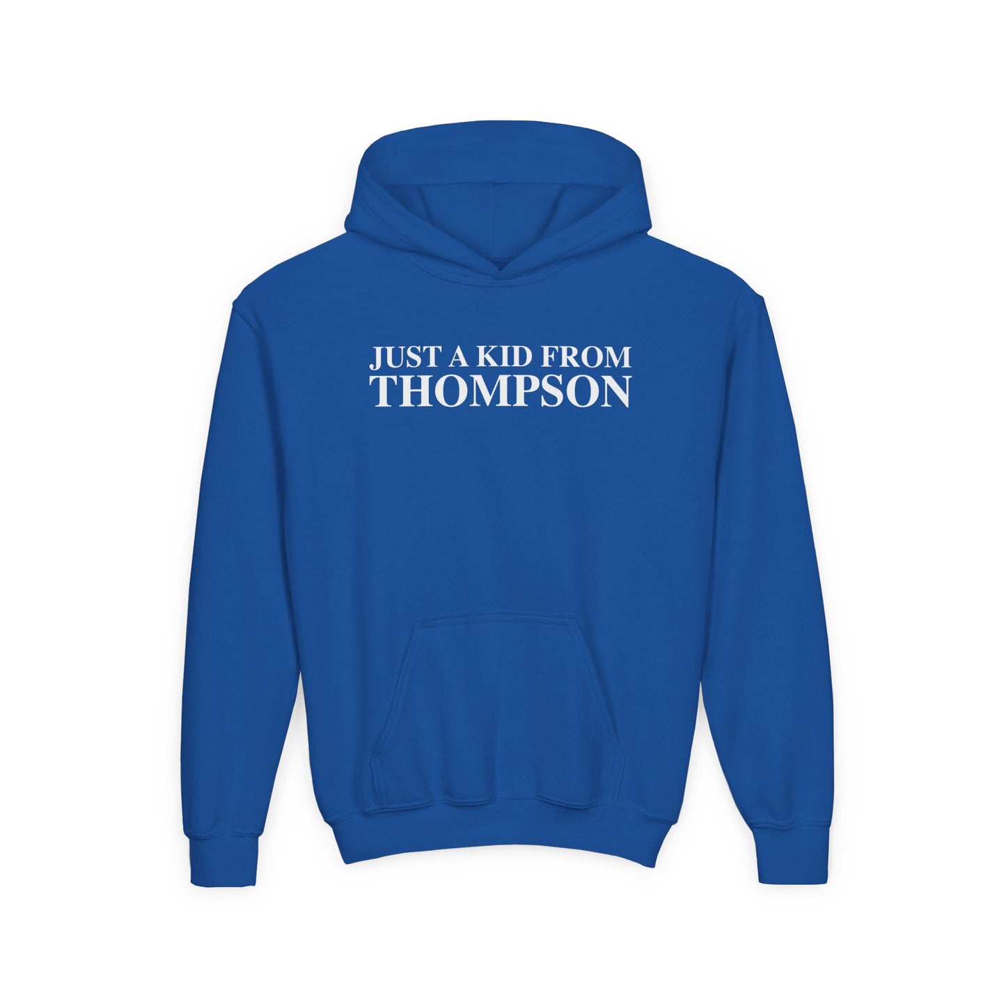 Just a kid from Thompson Youth Heavy Blend Hooded Sweatshirt