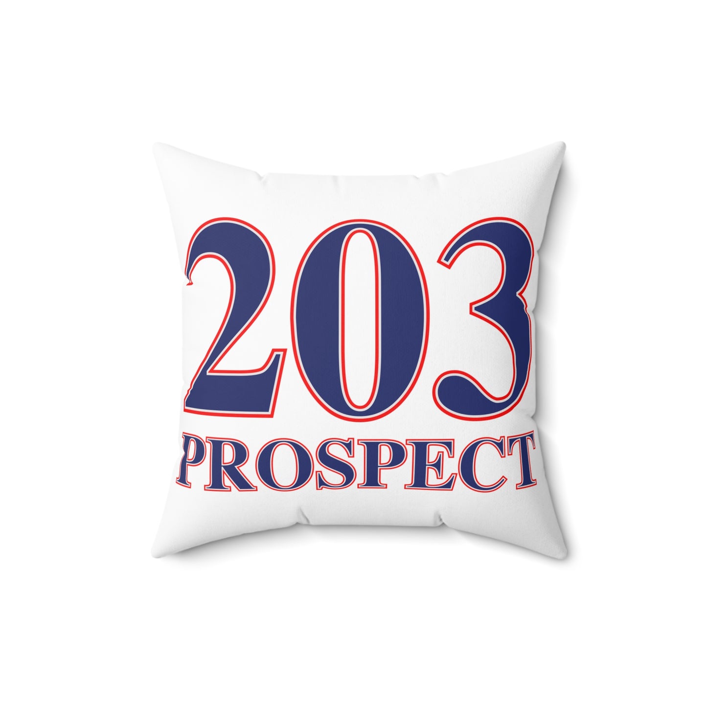 203 Prospect Red White & Blue Spun Polyester Square Pillow