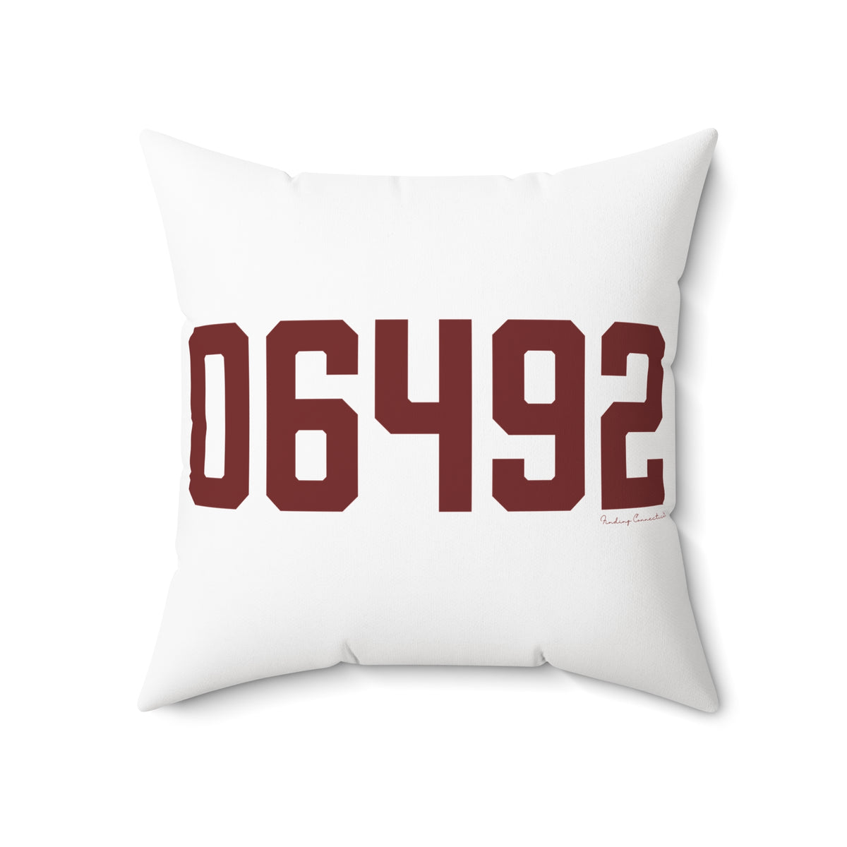 06492 Wallingford Connecticut Zip Code Polyester Square Pillow