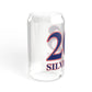 203 Silvermine Red, White & Blue Sipper Glass, 16oz