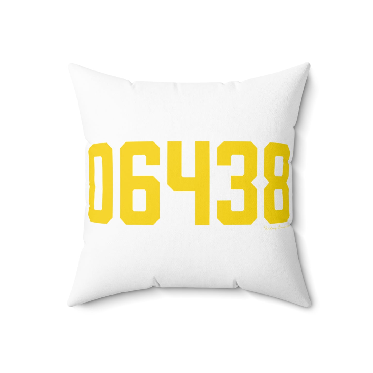 06438 Haddam Connecticut Zip Code Spun Polyester Square Pillow