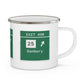 Vintage Merritt Parkway Exit 49N Sign Enamel Camping Mug