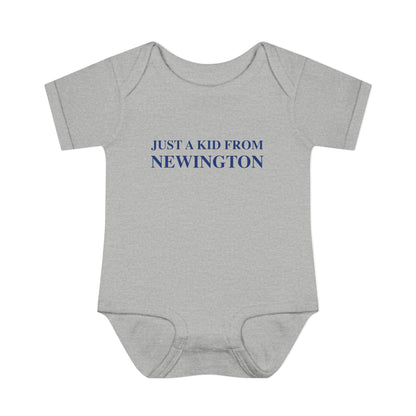 Just a kid from Newington Infant Baby Rib Bodysuit