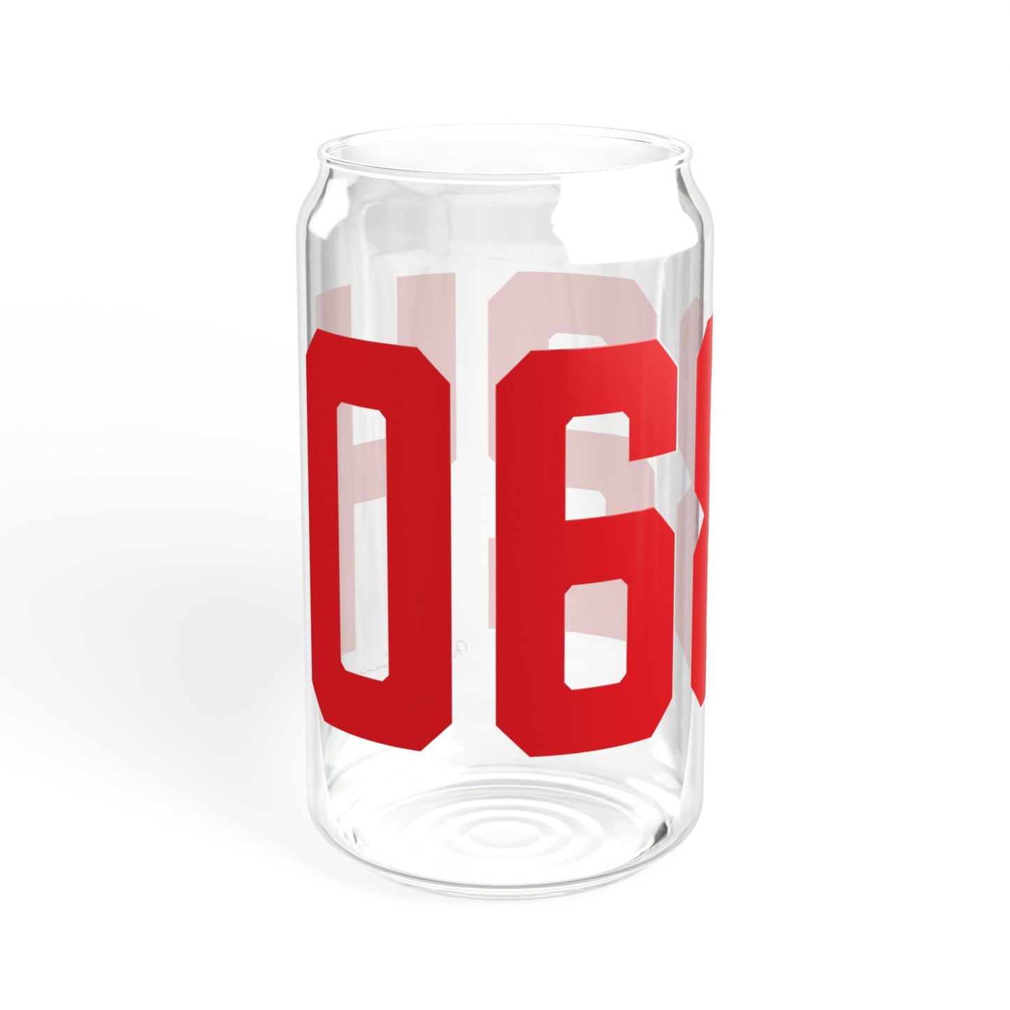 06824 Fairfield Connecticut Zip Code Sipper Glass, 16oz