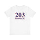 203 Monroe Red White & Blue Unisex Jersey Short Sleeve T-Shirt