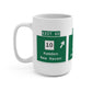 Vintage WCP Exit 60 Sign Mug 15oz