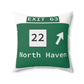 Vintage WCP Exit 63 Sign Spun Polyester Square Pillow