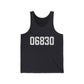 06830 - Greenwich CT Zip Code Unisex Jersey Tank Top